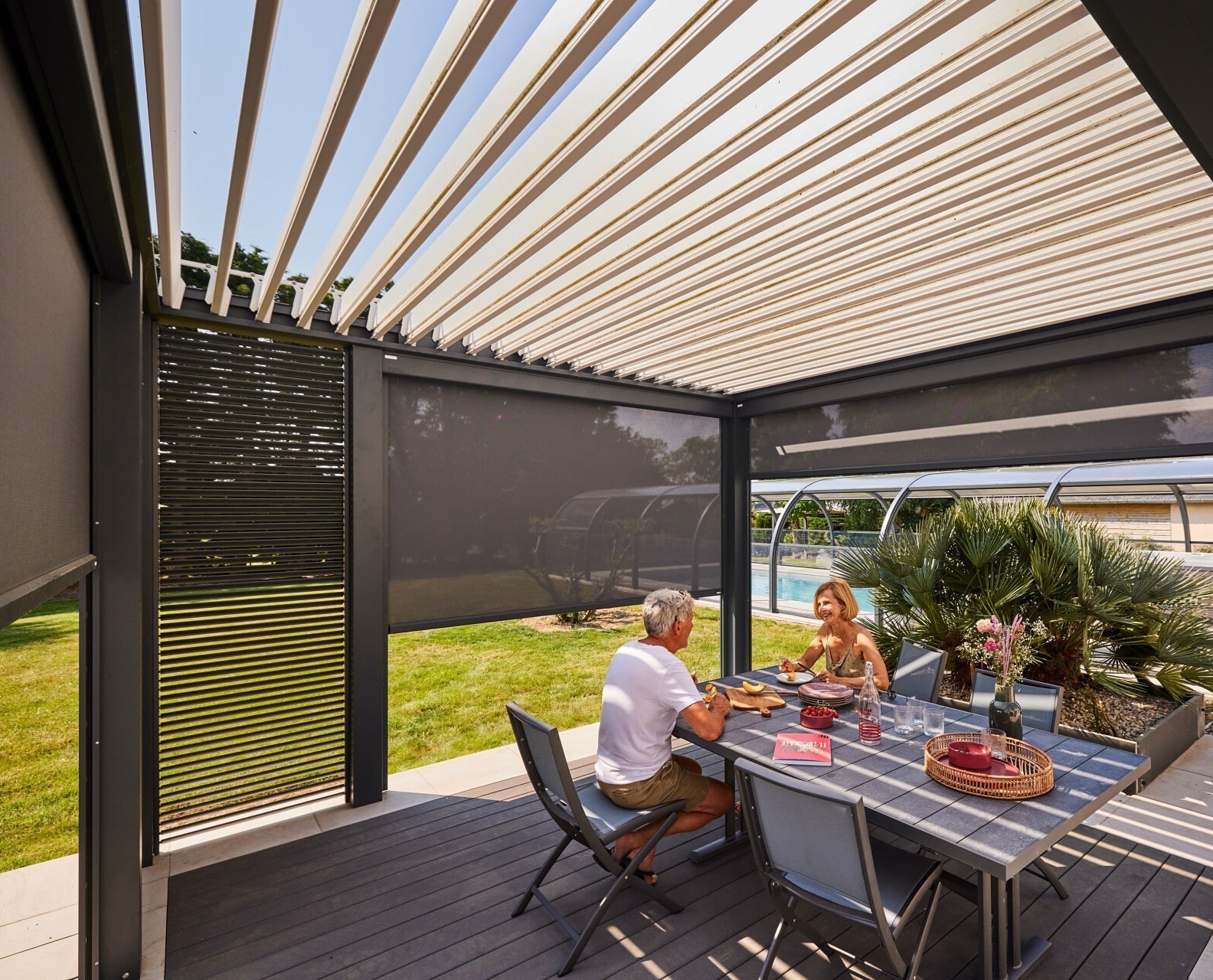 Vous aussi, personnalisez votre Pergola Bioclimatik à lames orientables