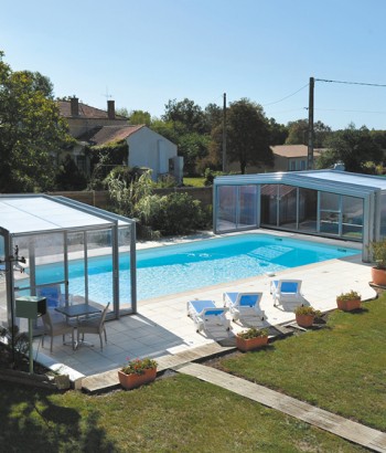 Abri de piscine Triptik Haut 