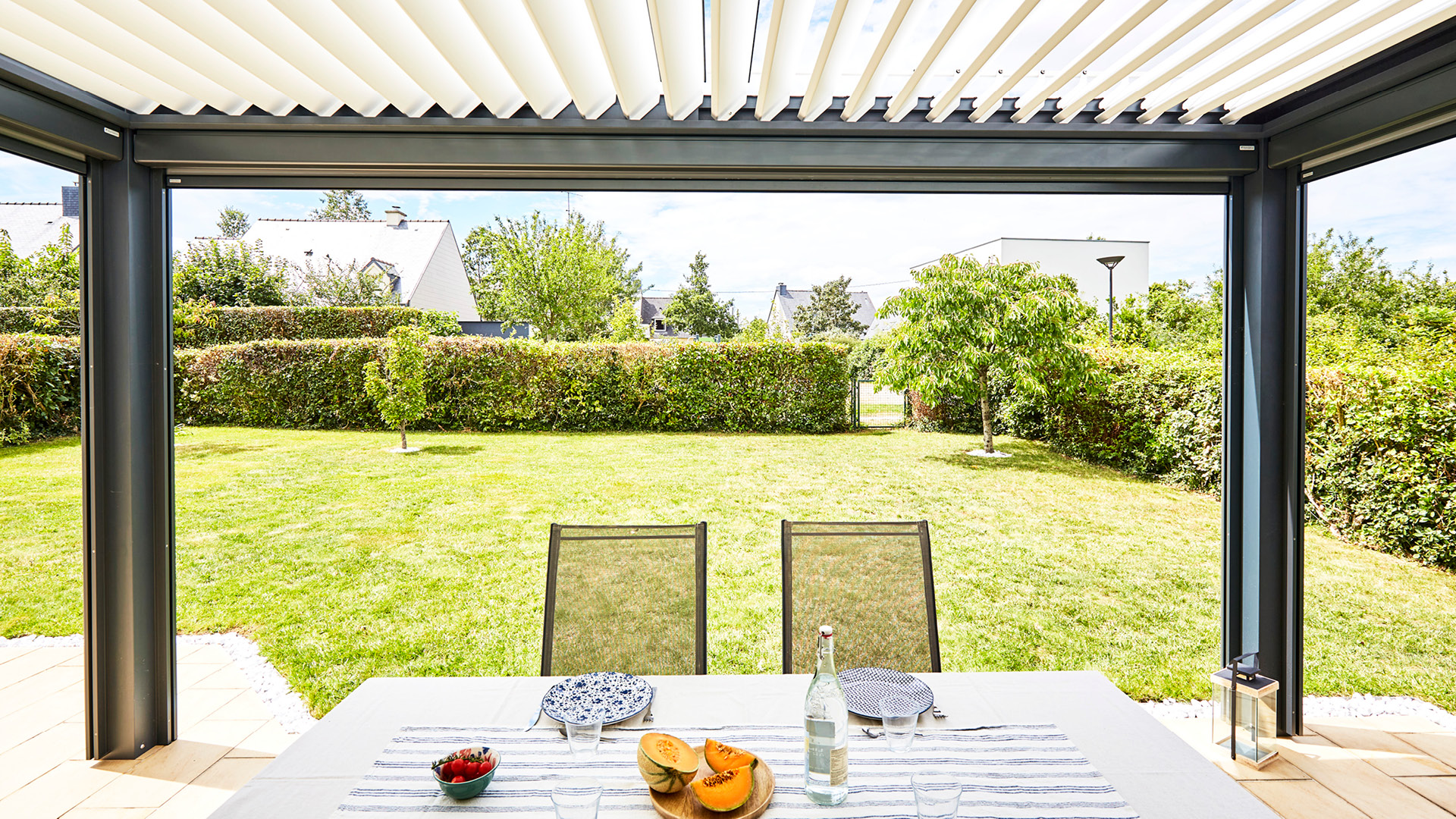 Pergola Bioclimatik à lames orientables  