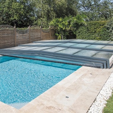 Abri de piscine Triptik Semi-Plat