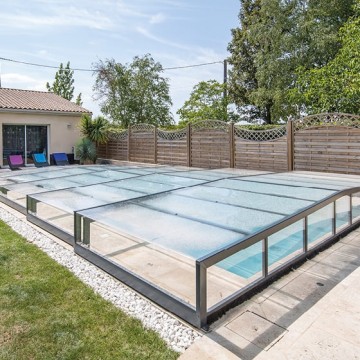 Abri de piscine Triptik Semi-Plat