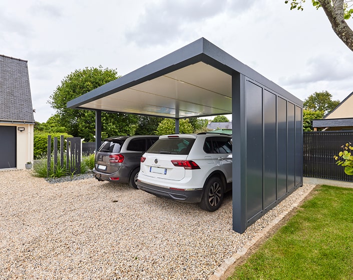 DOUBLE CARPORT POUR 2 VOITURES