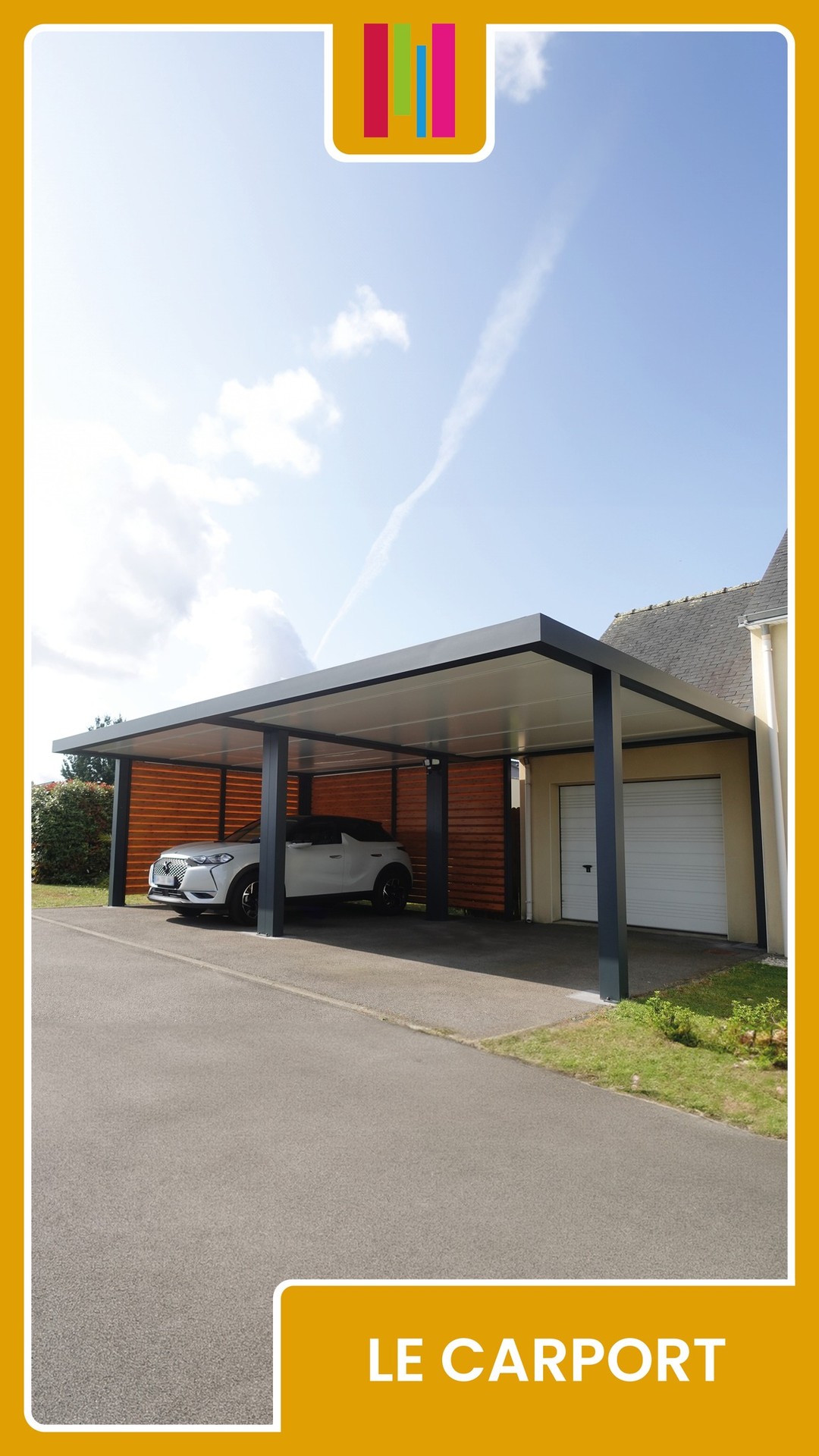 ⭐𝐋𝐞𝐬 𝐩𝐫𝐨𝐣𝐞𝐭𝐬 𝐝𝐞 𝐜𝐡𝐞𝐳 𝐯𝐨𝐮𝐬⭐

Ce double carport offre une protection optimale pour votre véhicule tout en ajoutant une touche contemporaine à votre maison. Les brise-vue fixes, ici couleur bois, permettent d'ajouter une protection contre le vent et les intempéries. 🚗✨

Vous souhaitez en savoir plus sur nos caports ?
Rendez-vous en bio ou directement sur notre site 👇
gustaverideau.com

#abrivoiture #double #voiture #carport #garage #inspirationmaison #projetmaison #maison #extérieur #habitat #gustaverideau [instagram]